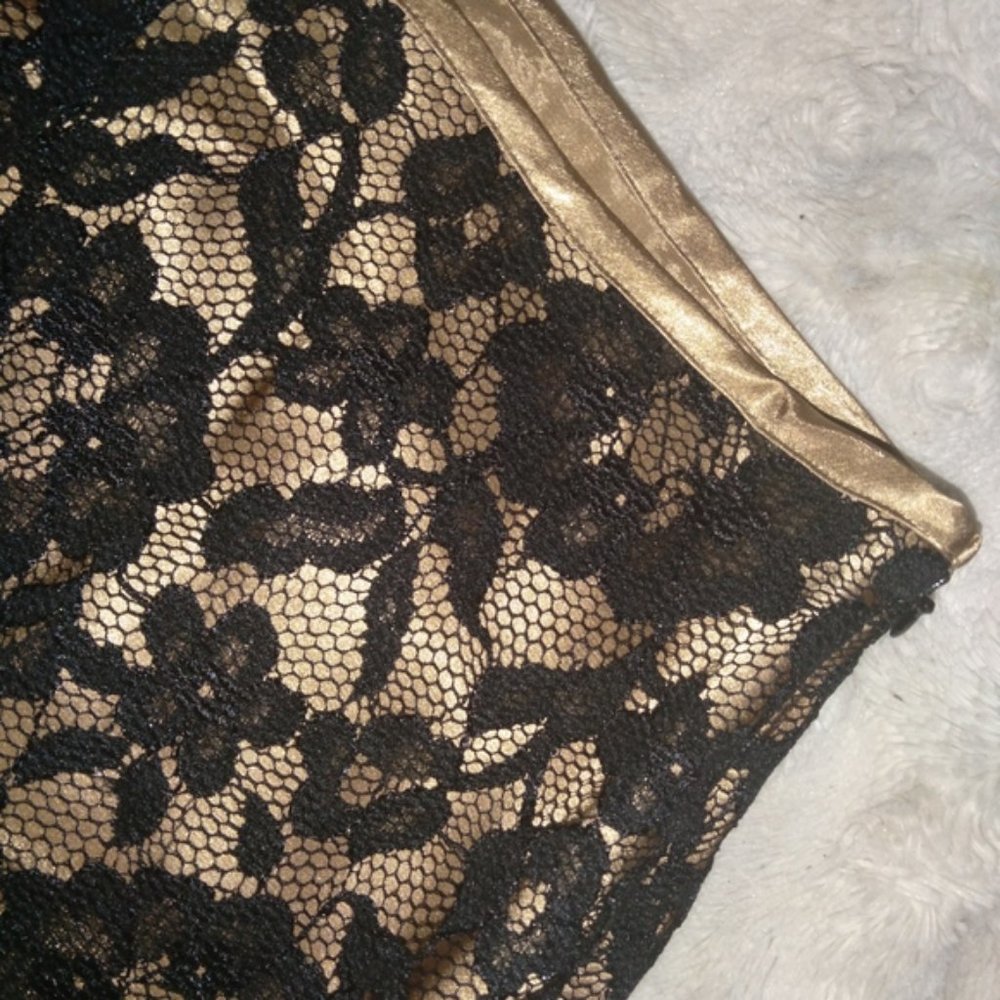 3X skirt lace black tan - Picture 4 of 6